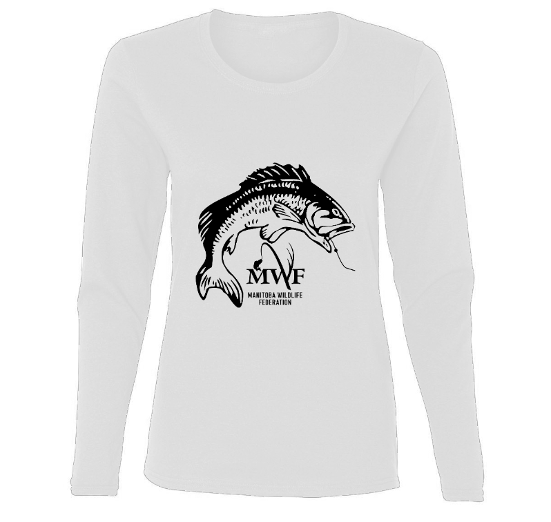 MWF Ladies Fish Logo Long Sleeve (Light Colours)