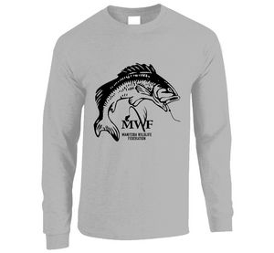 MWF Mens Fish Logo Long Sleeve (Light Colours)