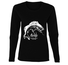 Load image into Gallery viewer, MWF Ladies Fish Logo Long Sleeve (Dark Colours)